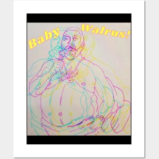 ARSTees Trippy Baby Walrus Posters and Art